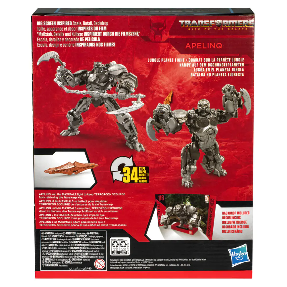 Transformers Rise of the Beast Studio Series Apeling figura 21,6 cm fotografija izdelka