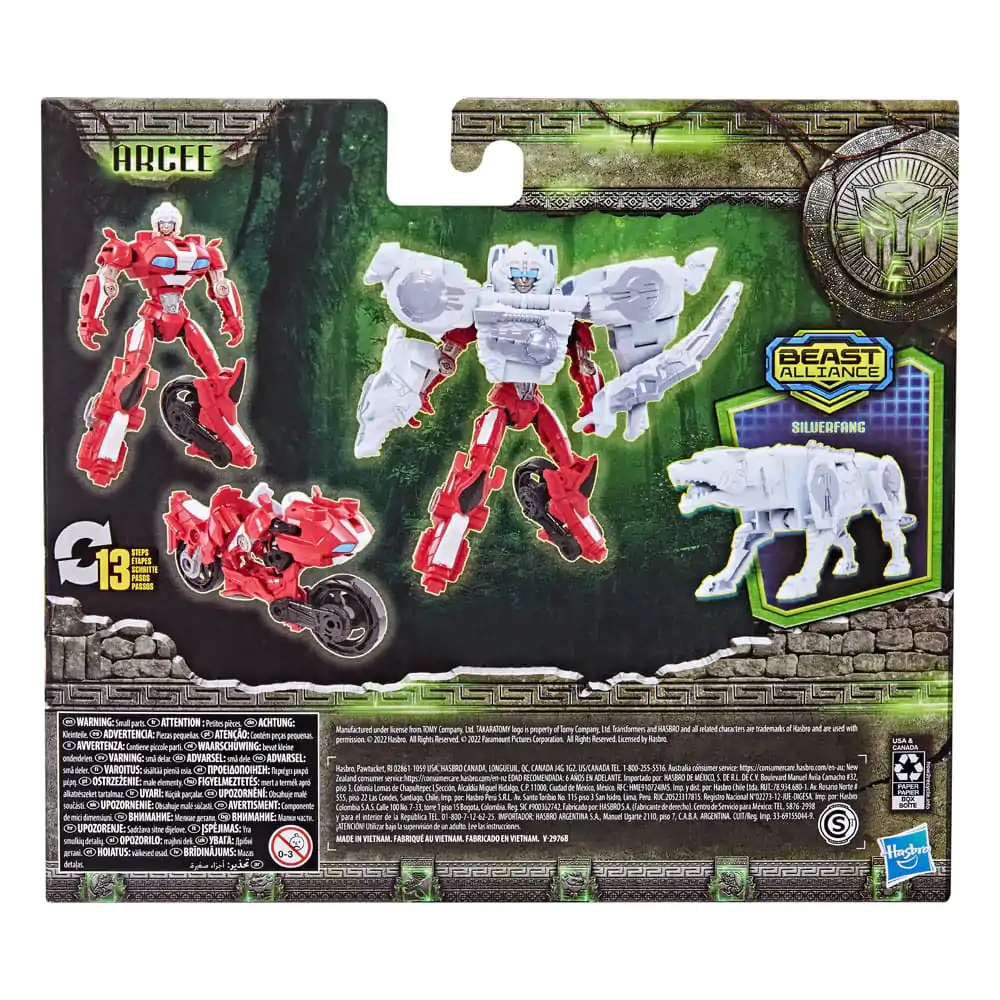 Transformers: Rise of the Beasts Beast Alliance Kombinirna akcijska figura 2-Pack Arcee & Silverfang 13 cm fotografija izdelka