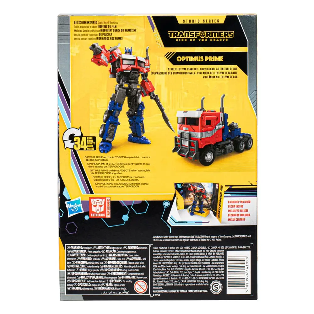 Transformers: Rise of the Beasts Buzzworthy Bumblebee Studio Series figura Optimus Prime 102BB 16 cm fotografija izdelka