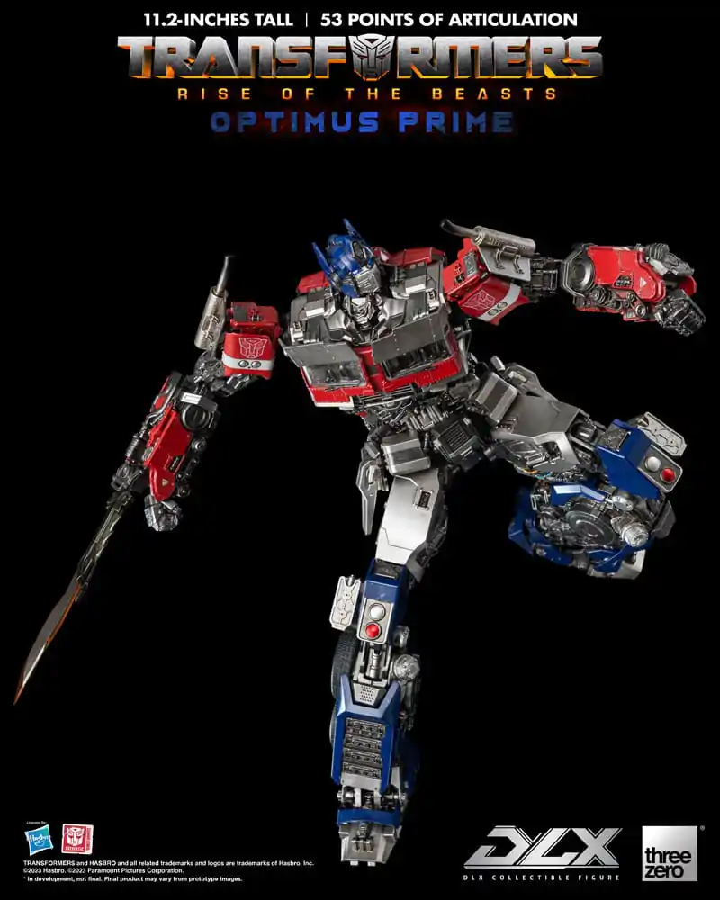 Transformers: Rise of the Beasts DLX Akcijska figura 1/6 Optimus Prime 28 cm fotografija izdelka
