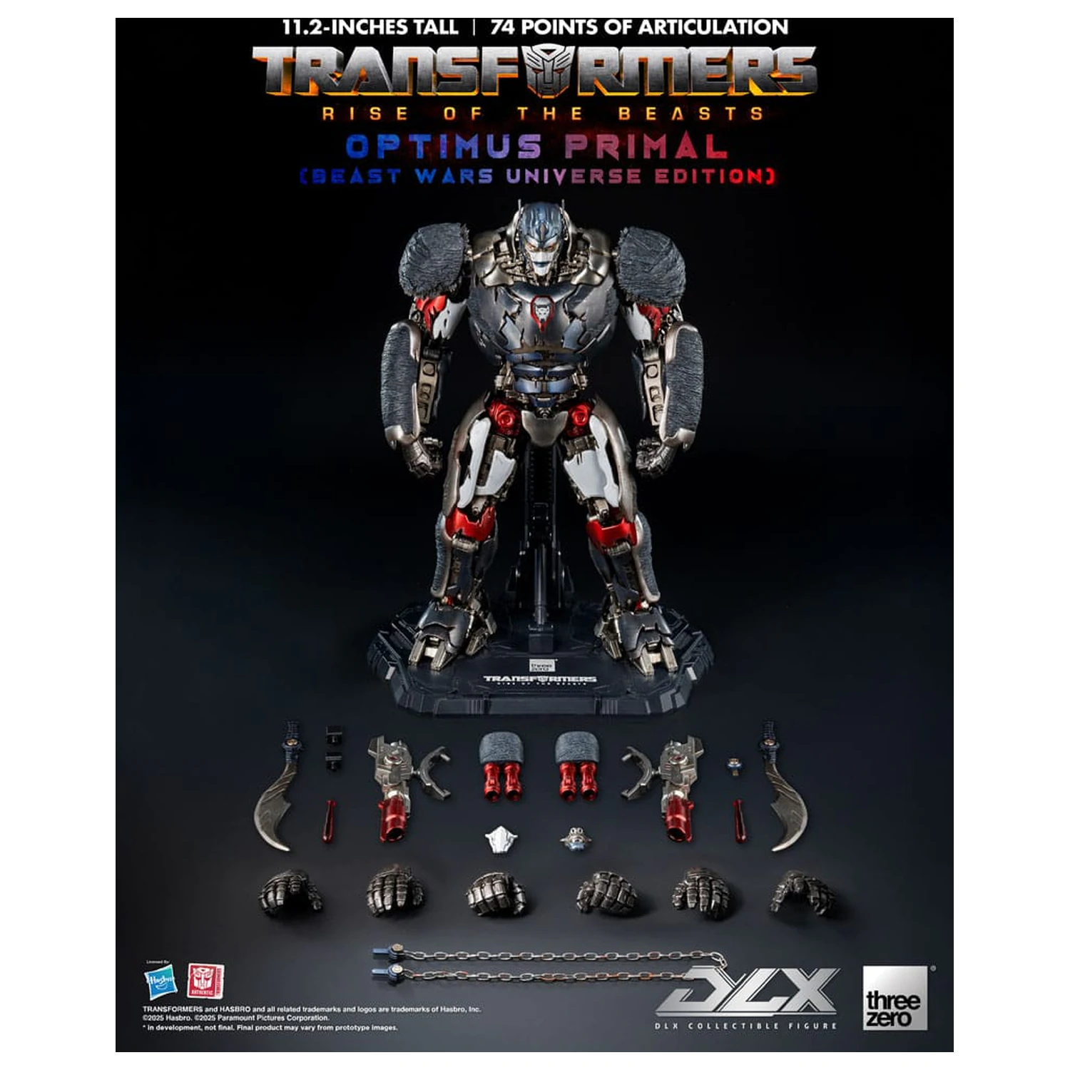Transformers: Rise of the Beasts DLX akcijska figura Optimus Primal (Beast Wars Universe Edition) 29 cm fotografija izdelka
