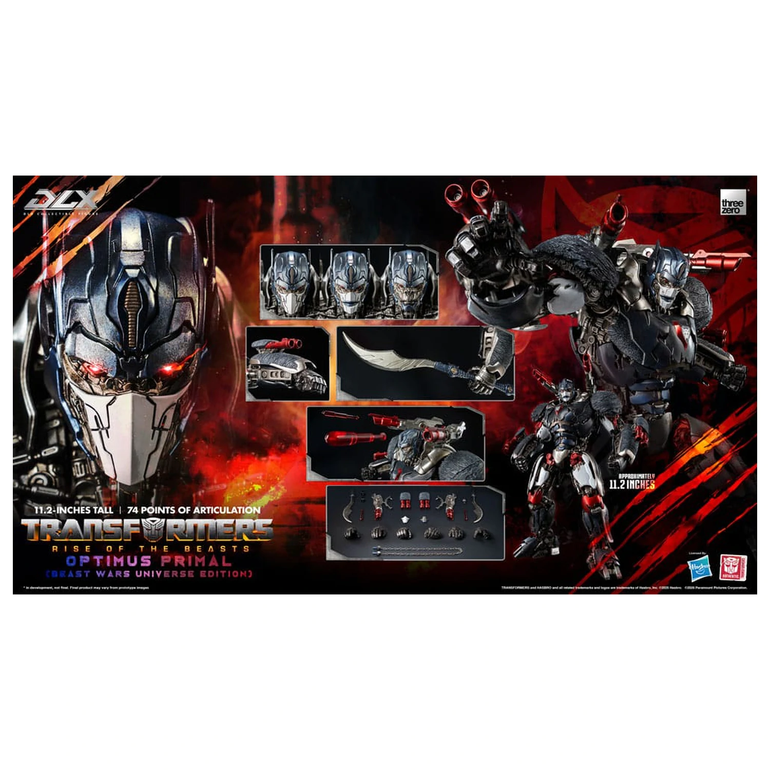 Transformers: Rise of the Beasts DLX akcijska figura Optimus Primal (Beast Wars Universe Edition) 29 cm fotografija izdelka