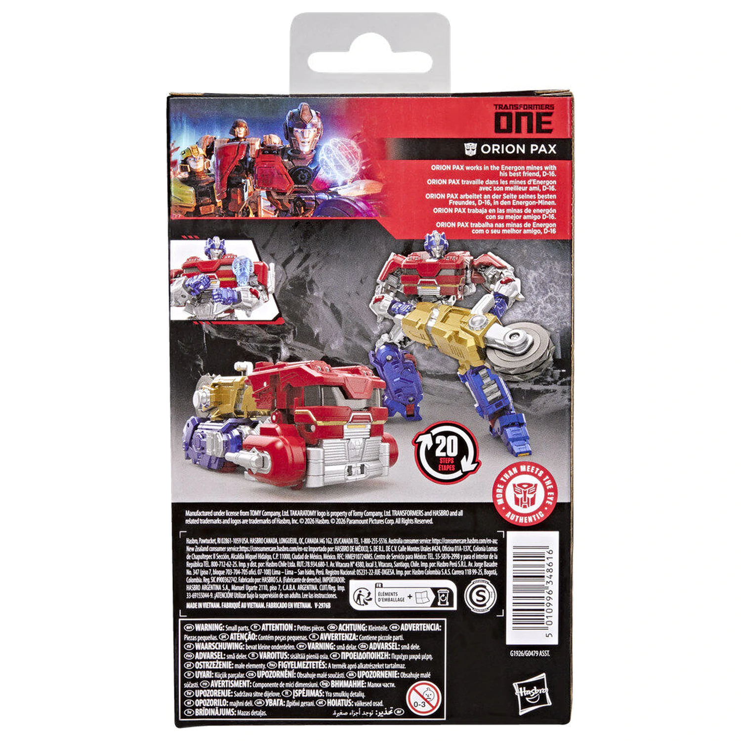 Transformers Studio Series - Transformers One Deluxe Class figura Orion Pax 12,5cm fotografija izdelka