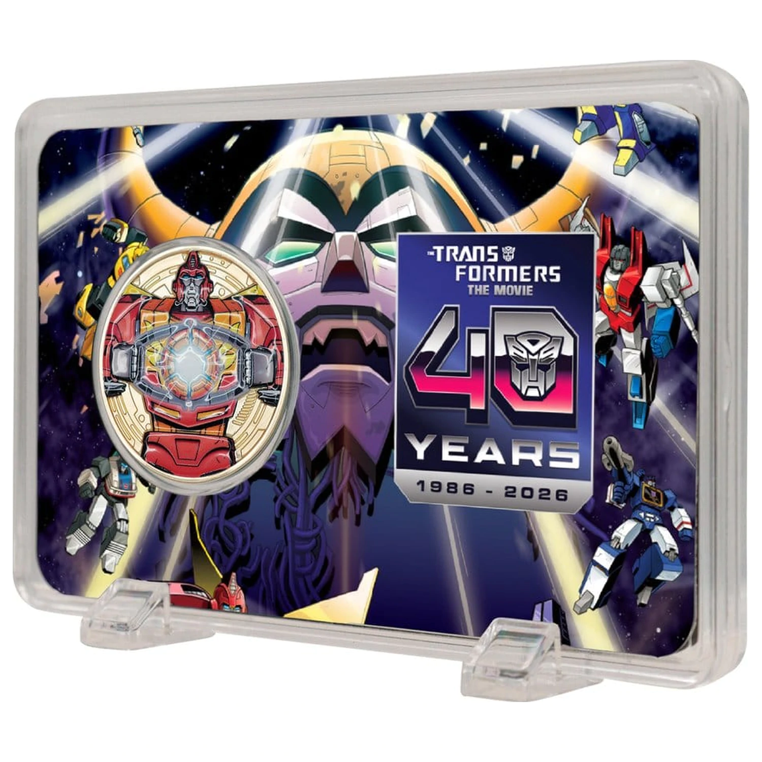 Transformers Zbirateljski kovanec The Movie 40th Anniversary Limited Edition 24k Gold Plated fotografija izdelka