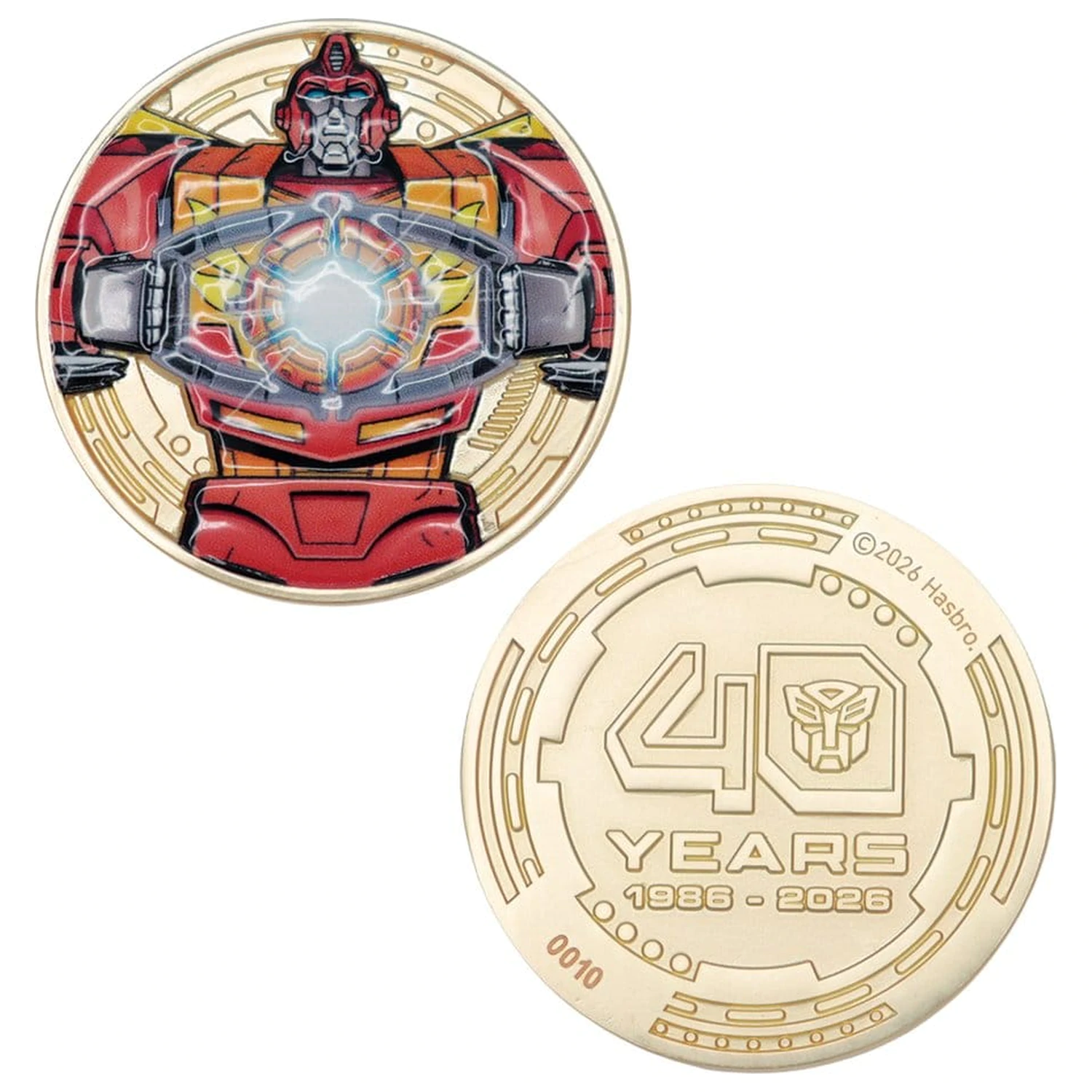 Transformers Zbirateljski kovanec The Movie 40th Anniversary Limited Edition 24k Gold Plated fotografija izdelka