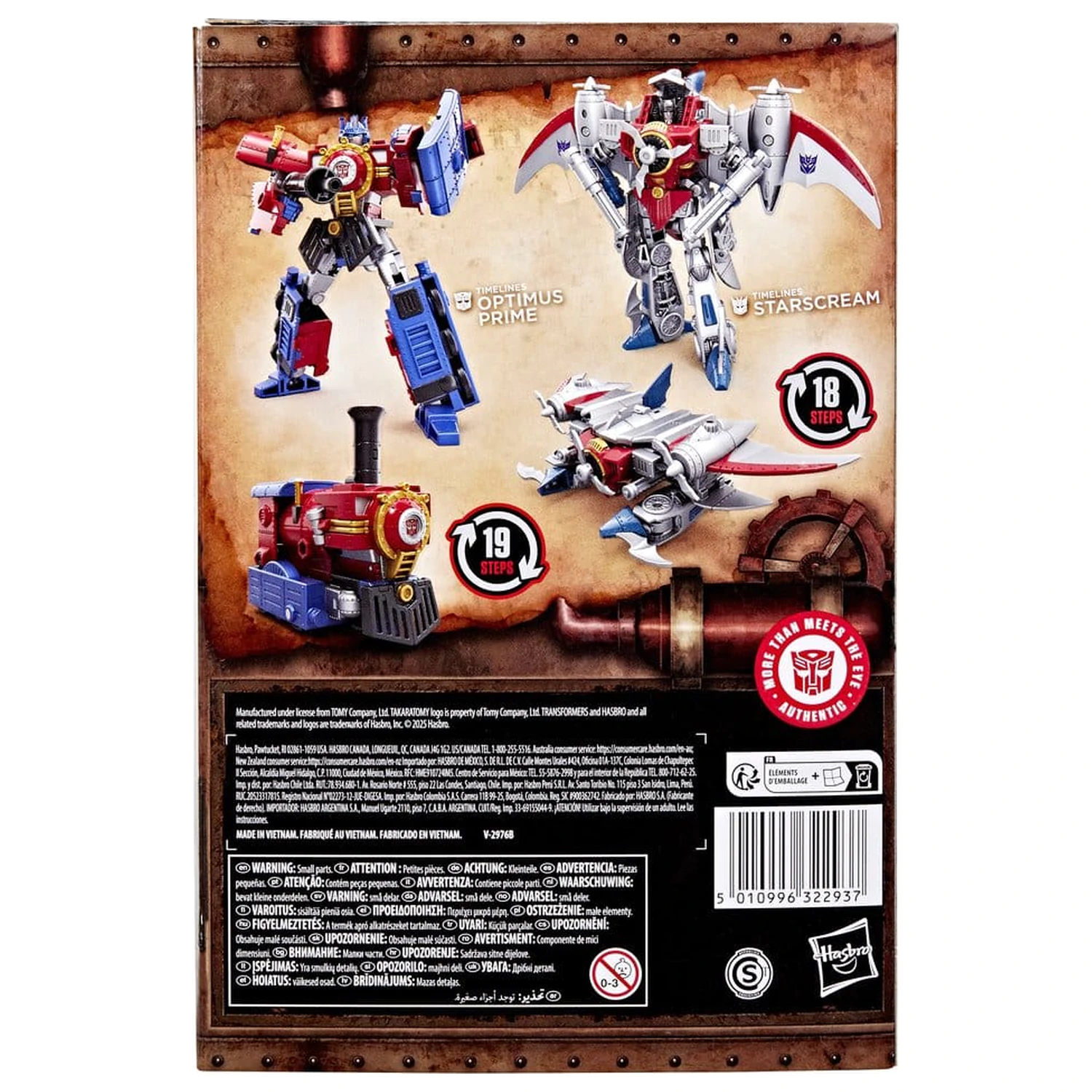 Transformers Timelines Hearts of Steel Comic Edition Akcijski figuri Optimus Prime & Starscream 14 cm fotografija izdelka