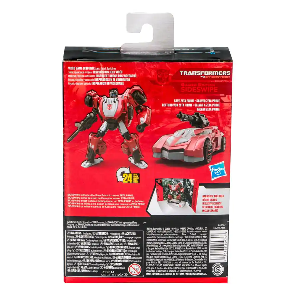 Transformers: War for Cybertron Studio Series Deluxe Class akcijska figura Gamer Edition Sideswipe 11 cm fotografija izdelka