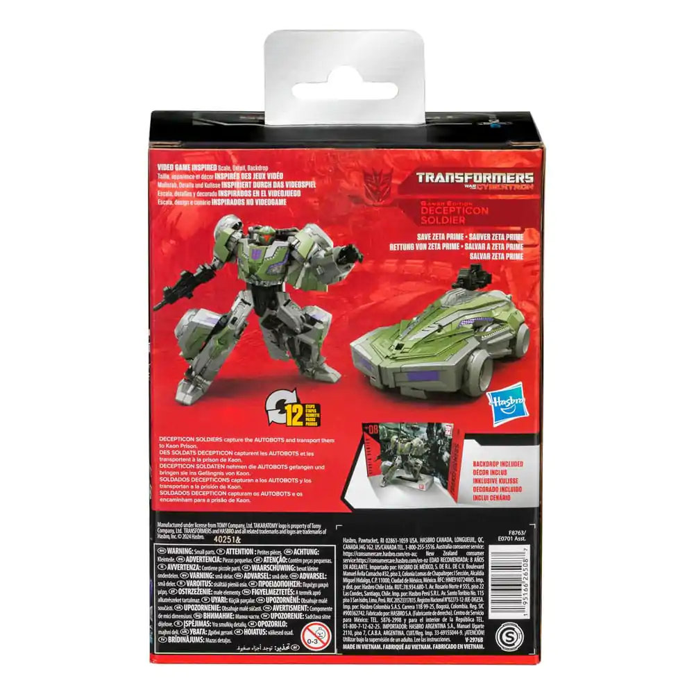 Transformers: War for Cybertron Studio Series Deluxe Class Akcijska Figura Gamer Edition Sideswipe 11 cm fotografija izdelka