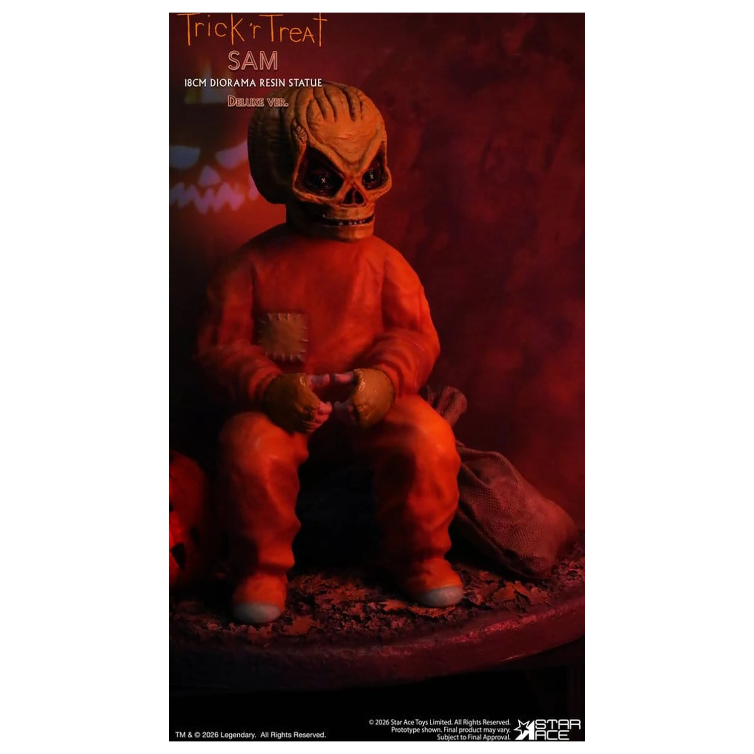 Trick R Treat Diorama kip iz smole Sam DX 18 cm fotografija izdelka