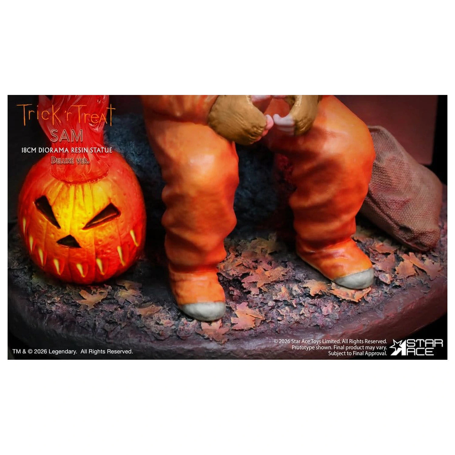 Trick R Treat Diorama kip iz smole Sam DX 18 cm fotografija izdelka