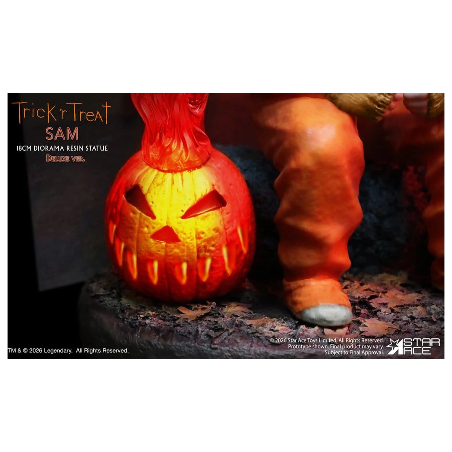 Trick R Treat Diorama kip iz smole Sam DX 18 cm fotografija izdelka