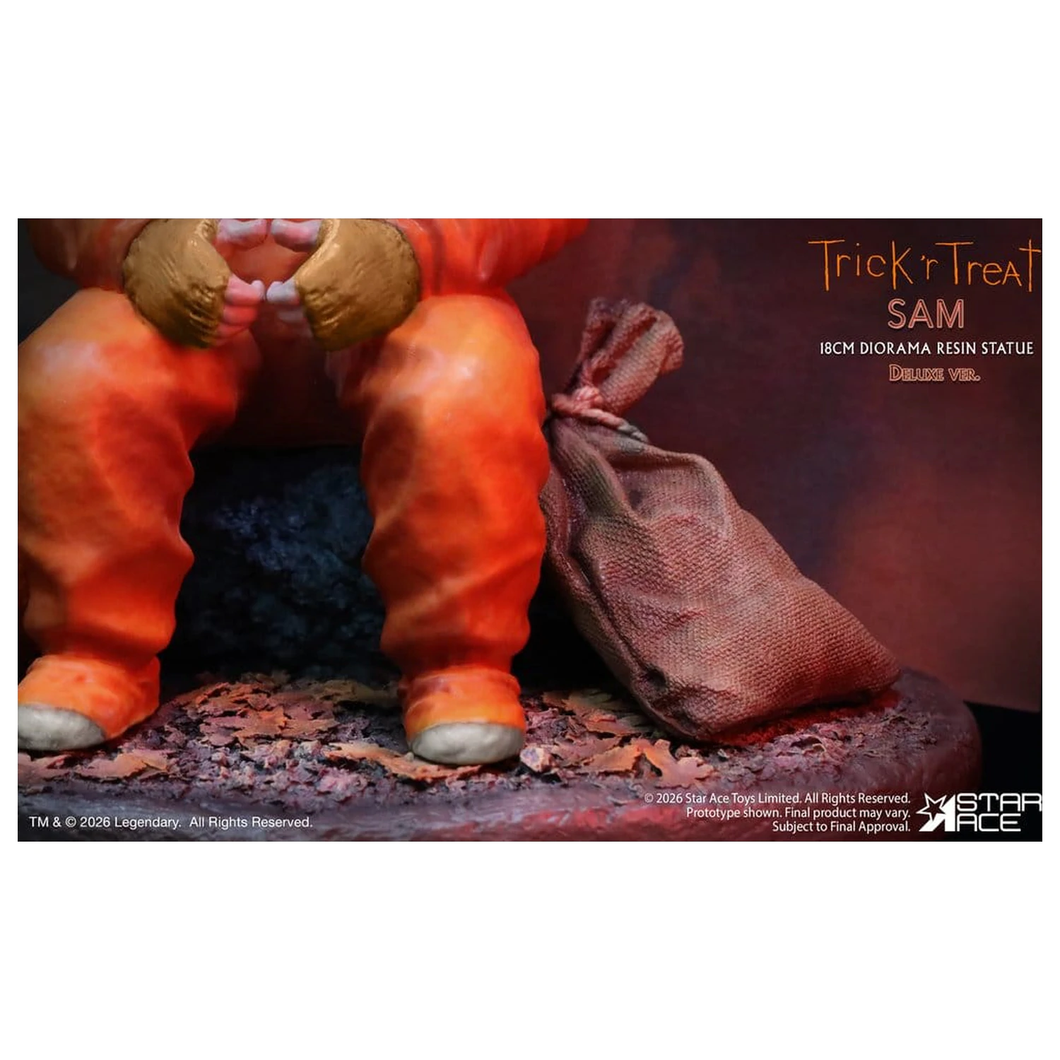 Trick R Treat Diorama kip iz smole Sam DX 18 cm fotografija izdelka