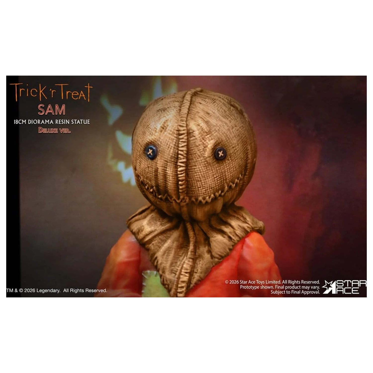 Trick R Treat Diorama kip iz smole Sam DX 18 cm fotografija izdelka