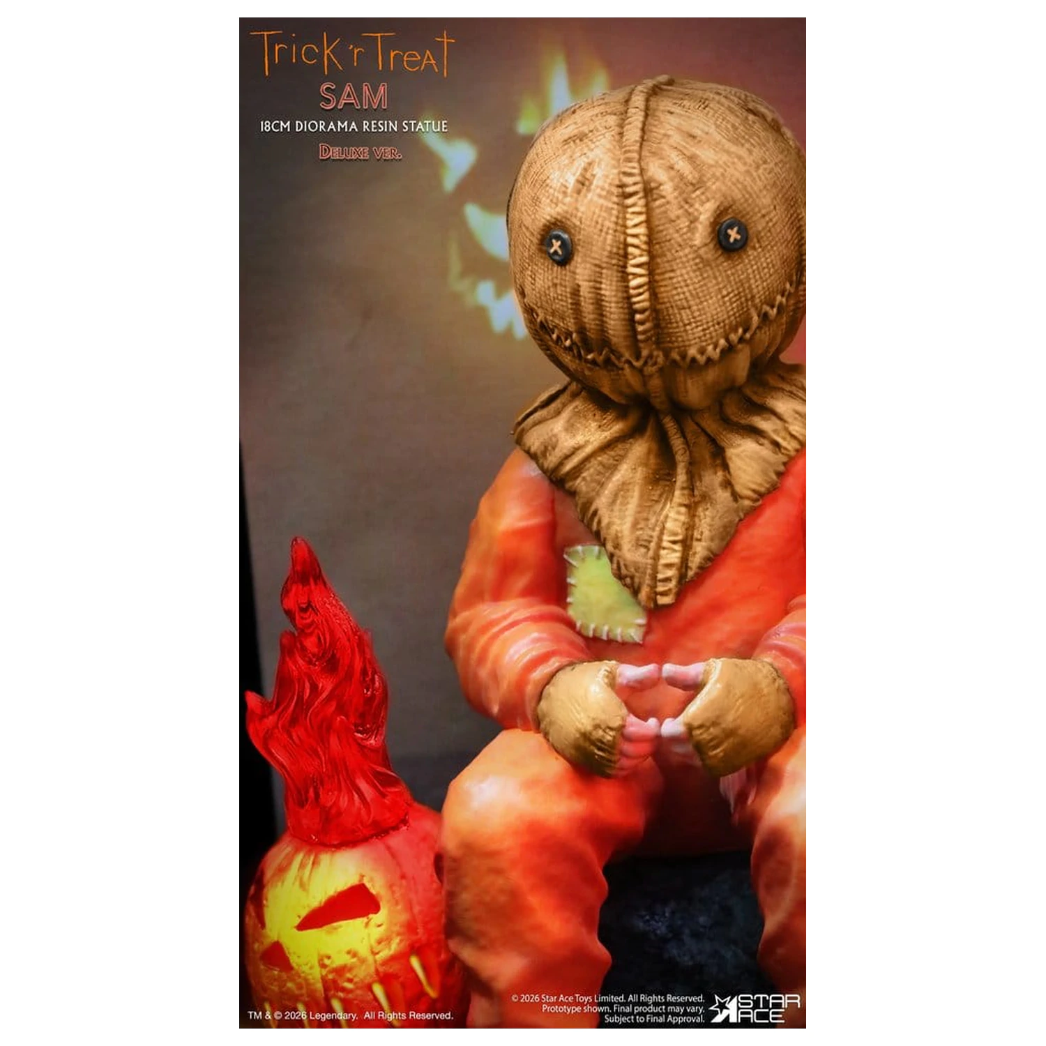 Trick R Treat Diorama kip iz smole Sam DX 18 cm fotografija izdelka