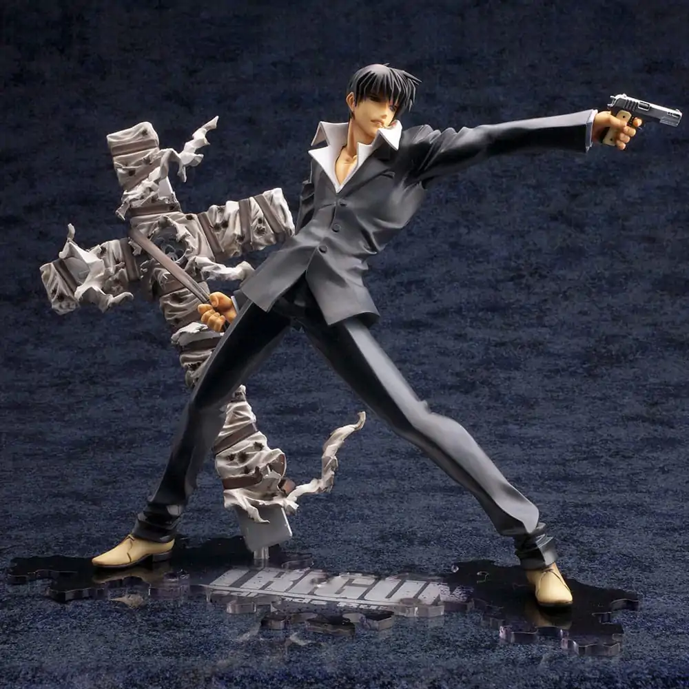 Trigun Badlands Rumble ARTFX J kip 1/8 Nicholas D. Wolfwood Renewal Package verzija 20 cm fotografija izdelka