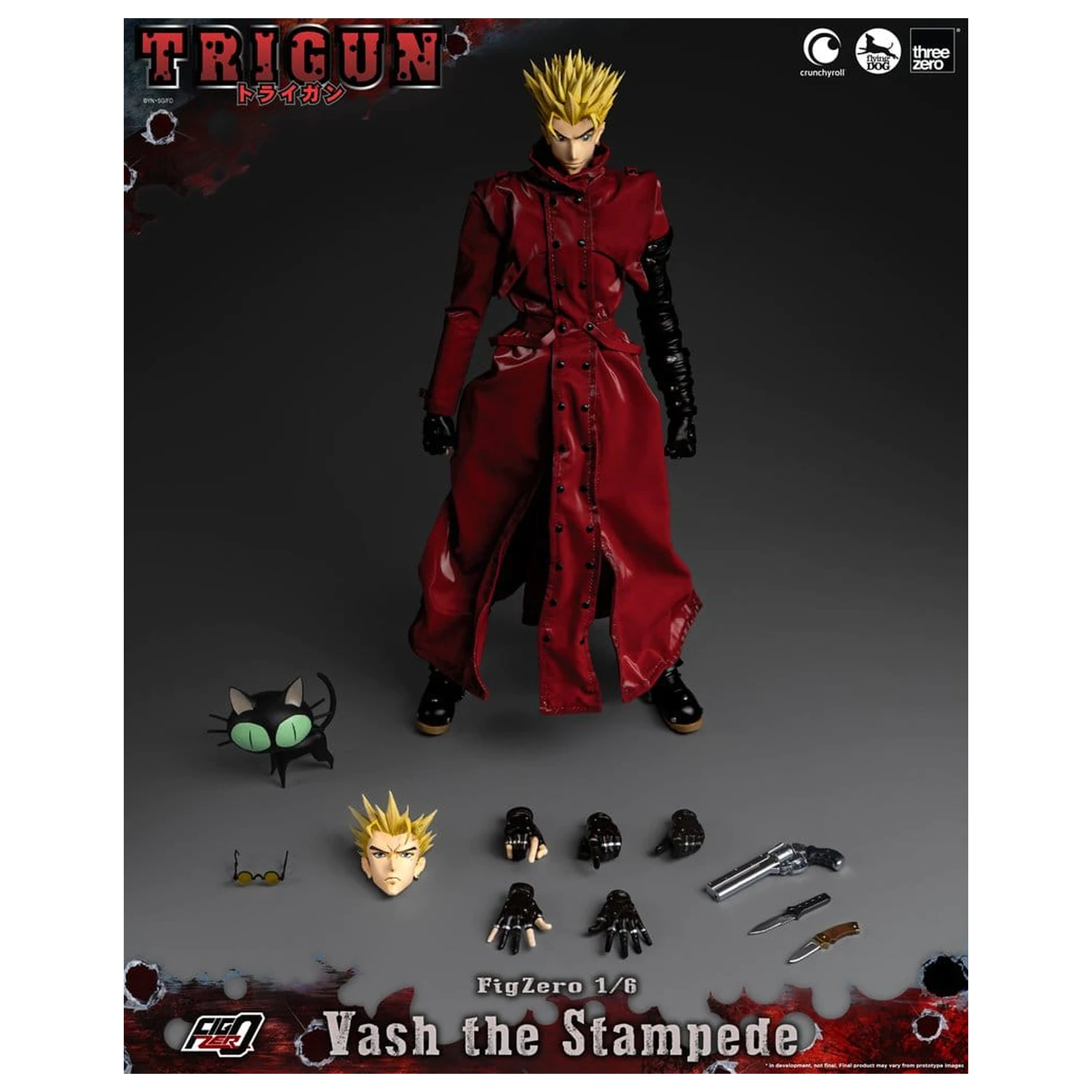 Trigun FigZero akcijska figura 1/6 Vash the Stampede 31 cm fotografija izdelka