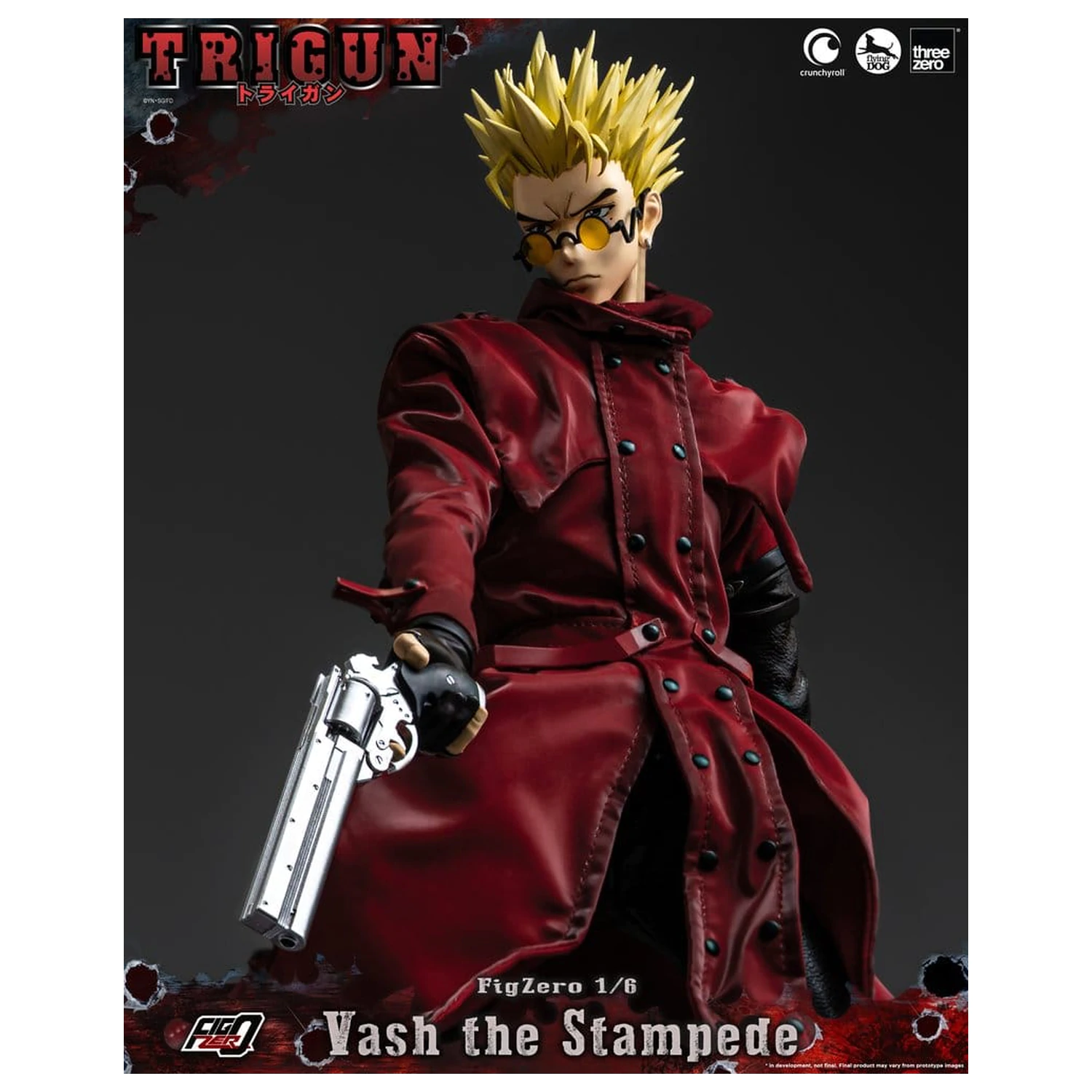 Trigun FigZero akcijska figura 1/6 Vash the Stampede 31 cm fotografija izdelka