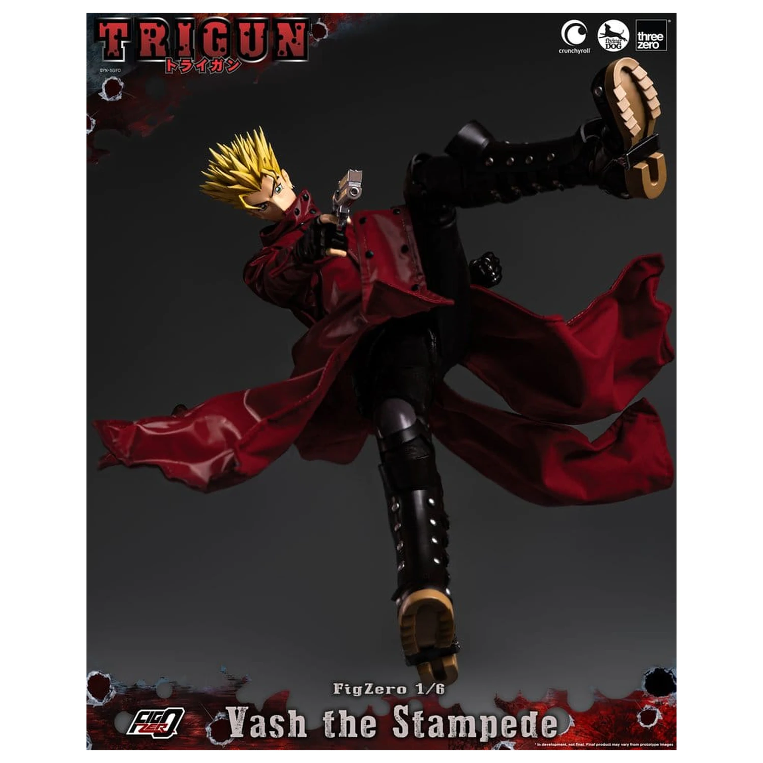 Trigun FigZero akcijska figura 1/6 Vash the Stampede 31 cm fotografija izdelka
