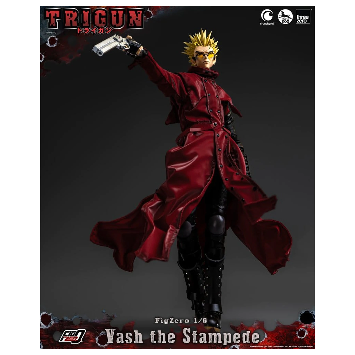 Trigun FigZero akcijska figura 1/6 Vash the Stampede 31 cm fotografija izdelka