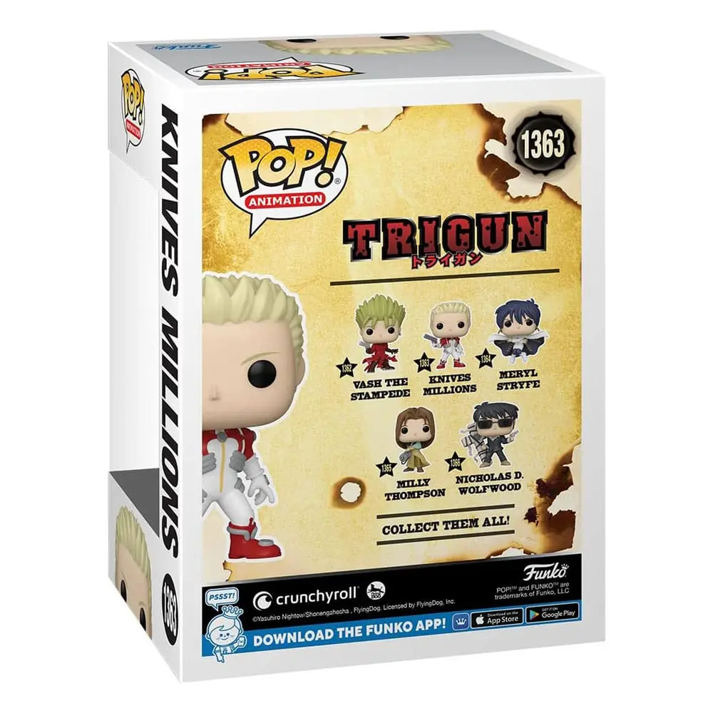 Trigun POP! Television Vinyl Figura Noži 9 cm fotografija izdelka