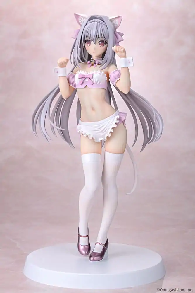 Tsuki ni Yorisou Otome no Sahou PVC Kip 1/6 Luna Sakurakouji Cat Maid Sakura Color Ver. 26 cm fotografija izdelka