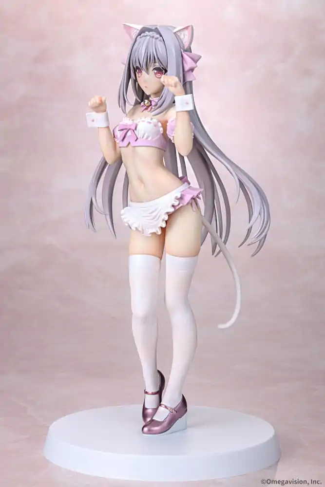 Tsuki ni Yorisou Otome no Sahou PVC Kip 1/6 Luna Sakurakouji Cat Maid Sakura Color Ver. 26 cm fotografija izdelka