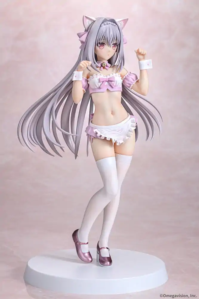 Tsuki ni Yorisou Otome no Sahou PVC Kip 1/6 Luna Sakurakouji Cat Maid Sakura Color Ver. 26 cm fotografija izdelka