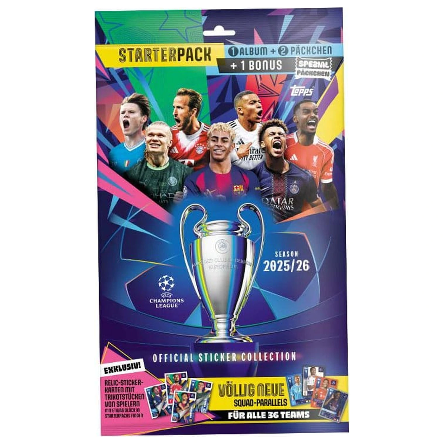 UEFA Champions League 2025/26 Kolekcija nalepk Začetni paket fotografija izdelka