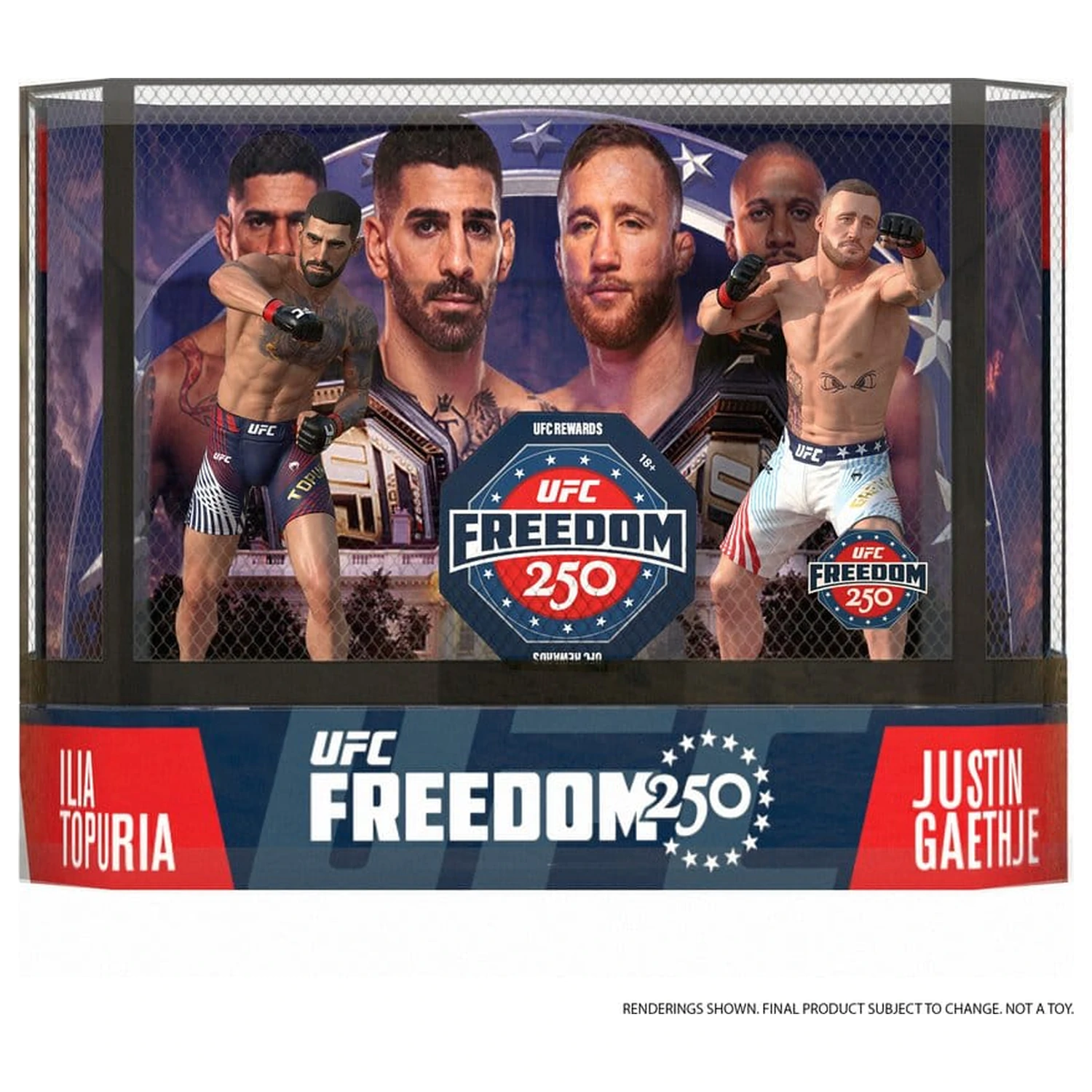 UFC McFarlane’s SportsPicks akcijski figuri 2-paket Ilia Topuria vs Justin Gaethje (Freedom 250) 18 cm fotografija izdelka