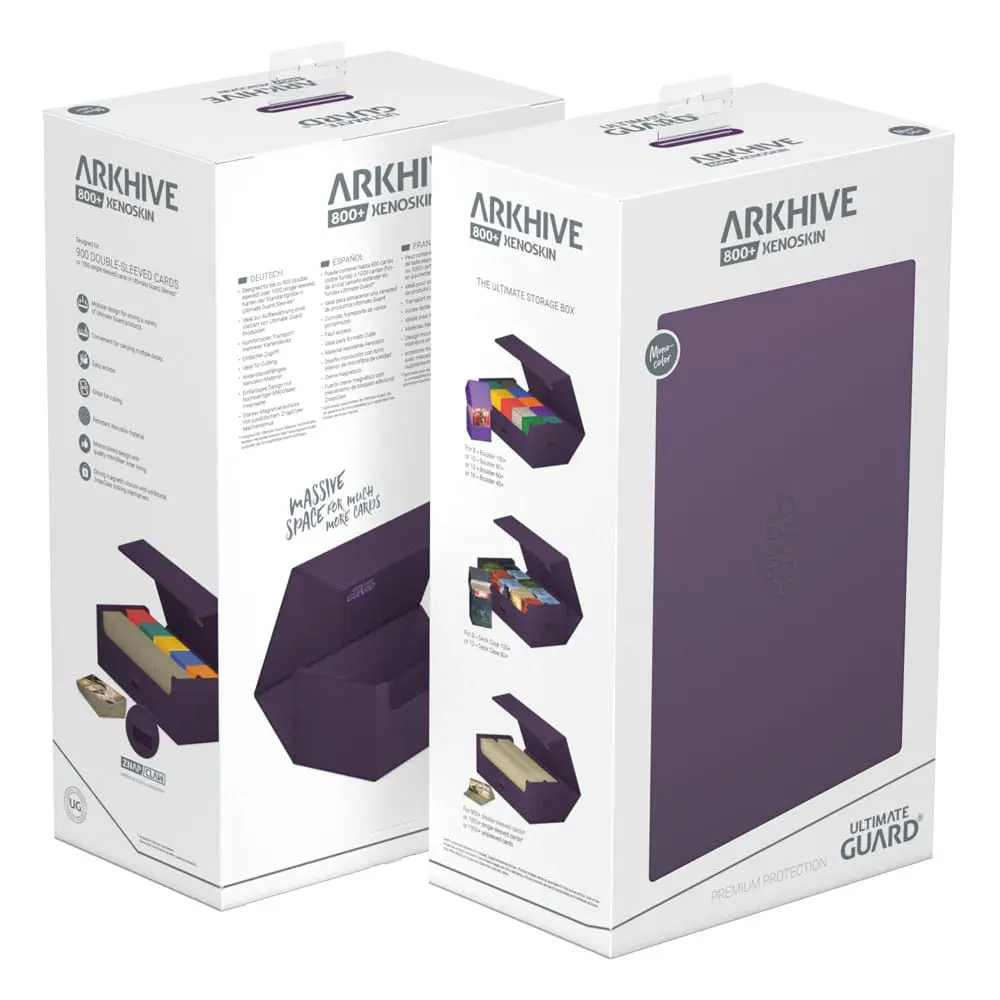 Ultimate Guard Arkhive 800+ XenoSkin Monocolor Vijolična škatla fotografija izdelka