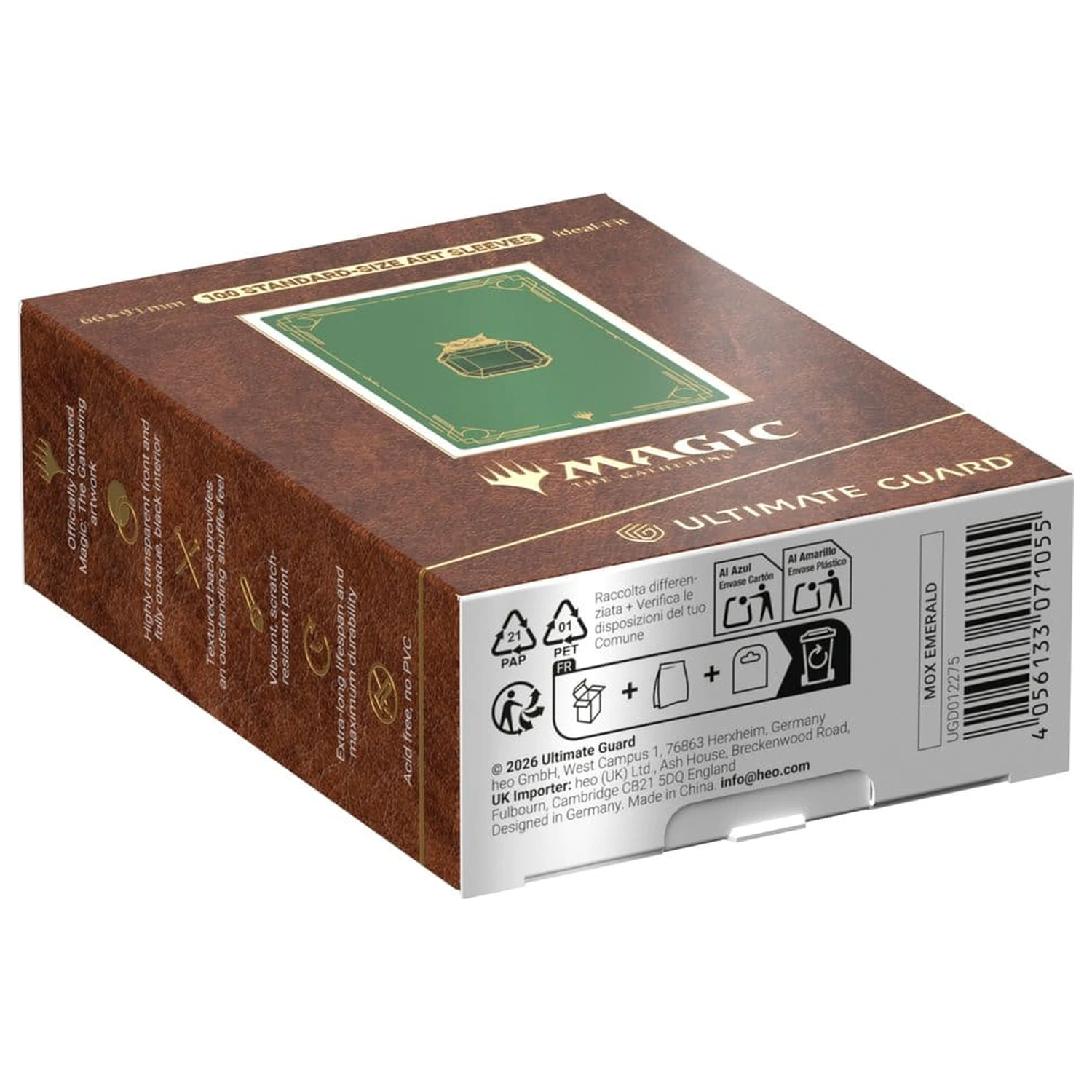 Ultimate Guard Art Sleeves Magic: The Gathering "Mox Collection" - Emerald fotografija izdelka