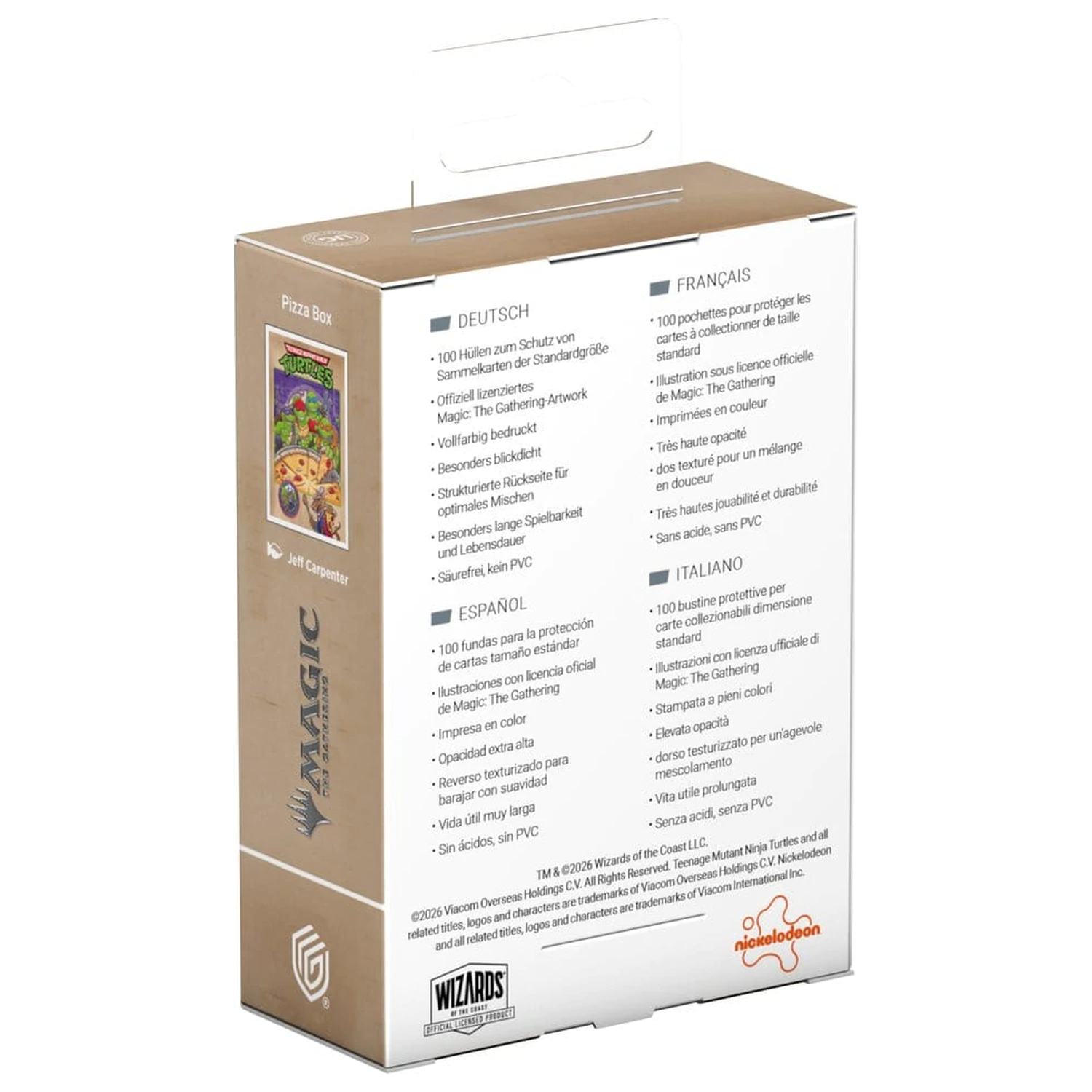 Ultimate Guard Art Sleeves Magic: The Gathering | Teenage Mutant Ninja Turtles - Pizza Box set ovitkov za karte fotografija izdelka