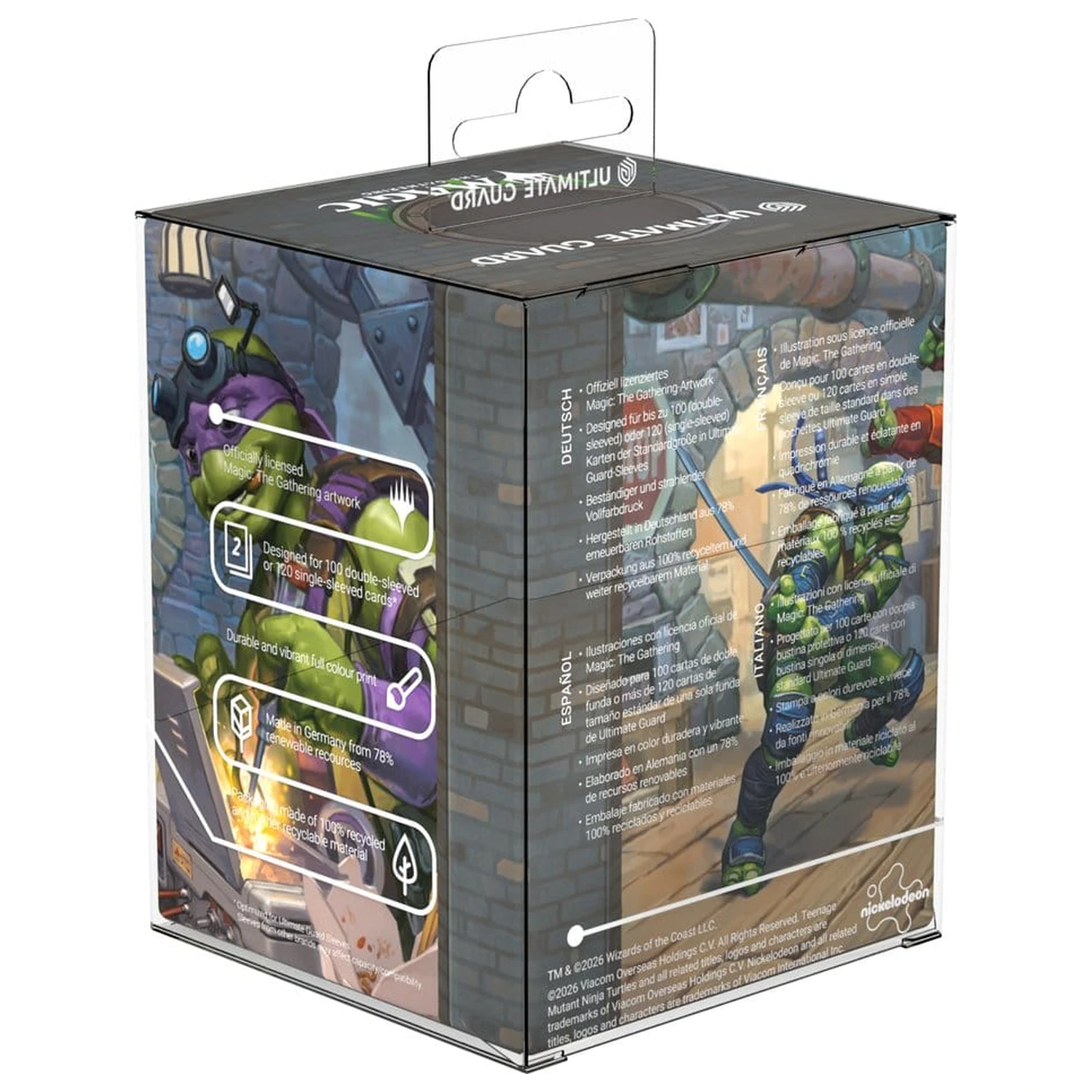 Ultimate Guard RTE Boulder 100+ Magic: The Gathering | Teenage Mutant Ninja Turtles - Turtle Lair fotografija izdelka