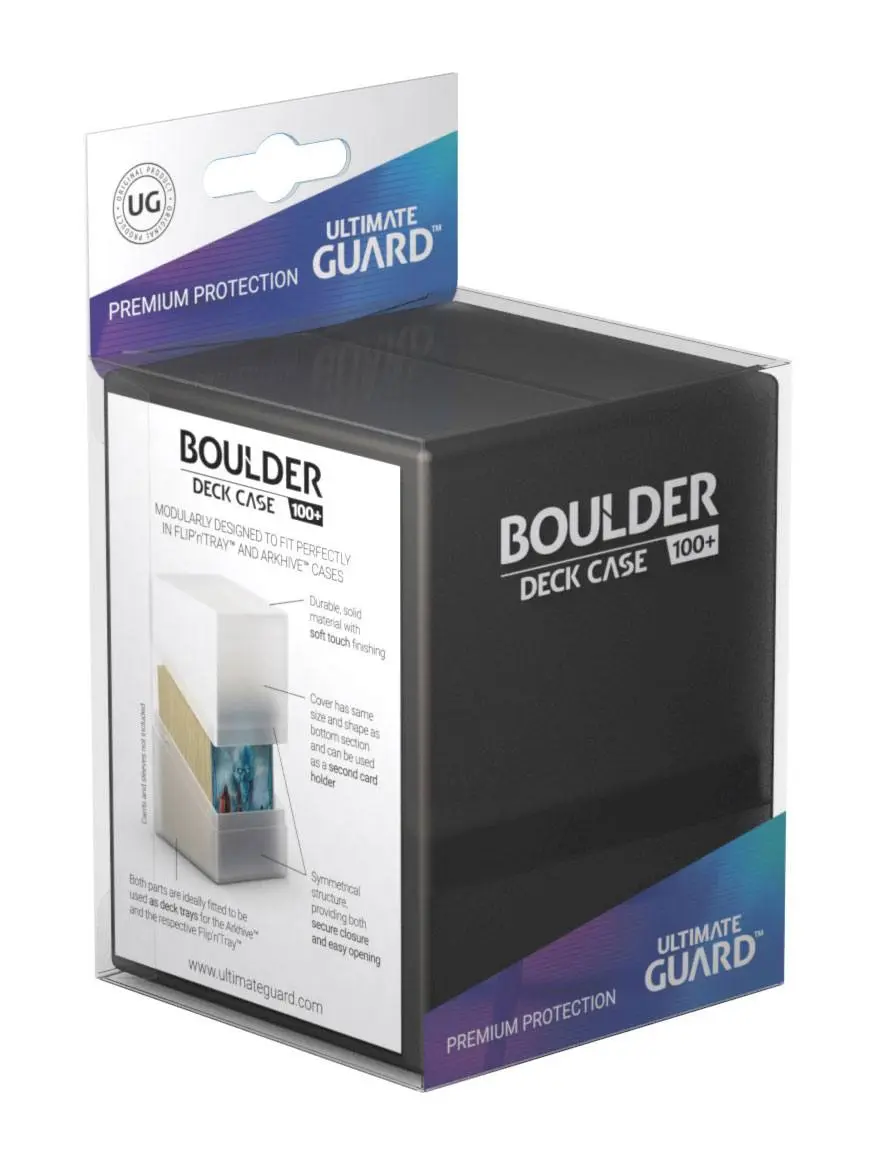 Ultimate Guard Boulder etui za karte 100+ Standard Size Onyx fotografija izdelka