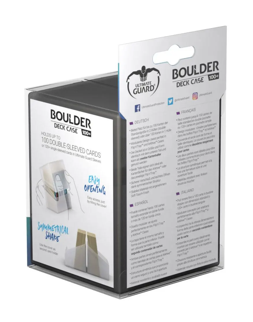 Ultimate Guard Boulder etui za karte 100+ Standard Size Onyx fotografija izdelka