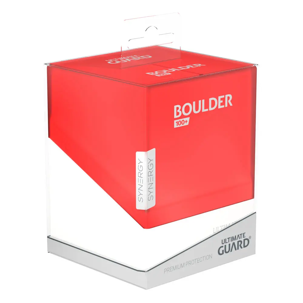 Ultimate Guard Boulder Etui za karte 100+ SYNERGY Red/White fotografija izdelka