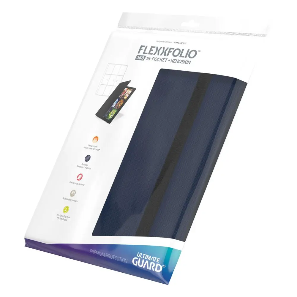 Ultimate Guard Flexxfolio 360 - 18-Žepni XenoSkin Modre barve fotografija izdelka