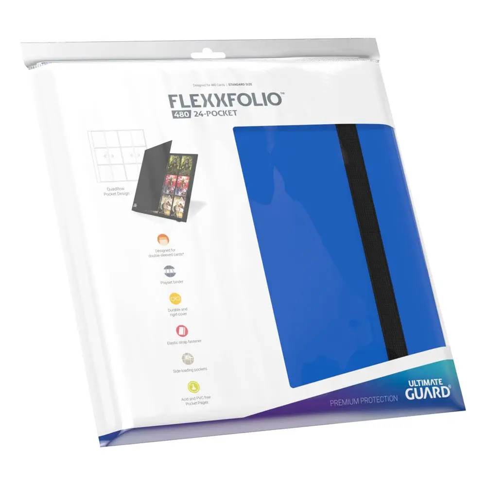 Ultimate Guard Flexxfolio 480 - 24-žepni (Quadrow) - Modra fotografija izdelka