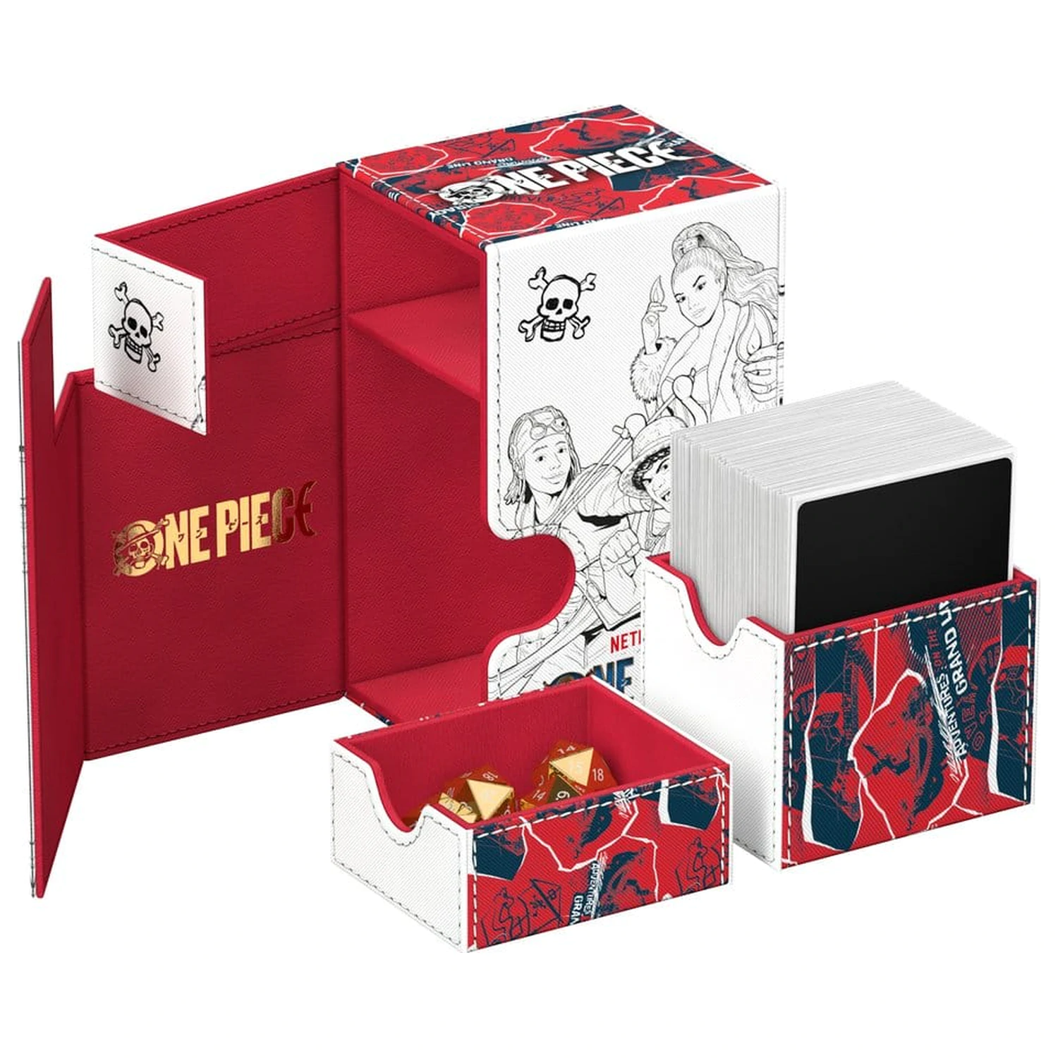 Ultimate Guard Flip'n'Tray 80+ Xenoskin One Piece - Sketch fotografija izdelka