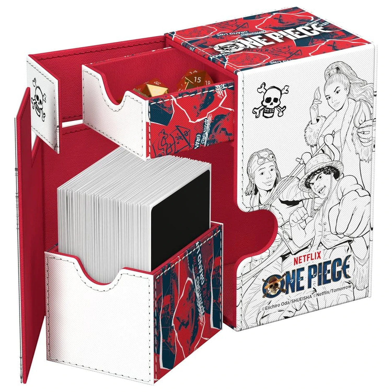 Ultimate Guard Flip'n'Tray 80+ Xenoskin One Piece - Sketch fotografija izdelka