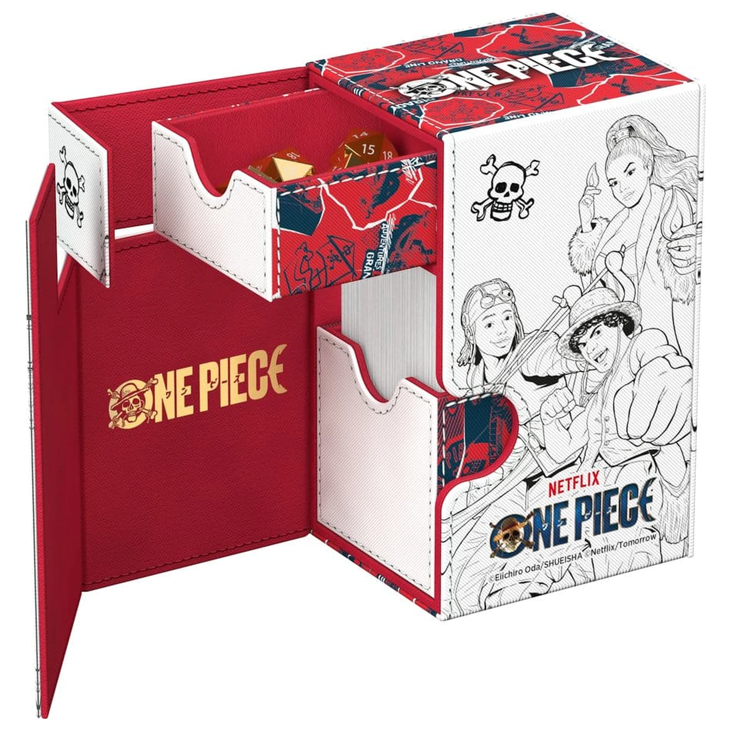 Ultimate Guard Flip'n'Tray 80+ Xenoskin One Piece - Sketch fotografija izdelka