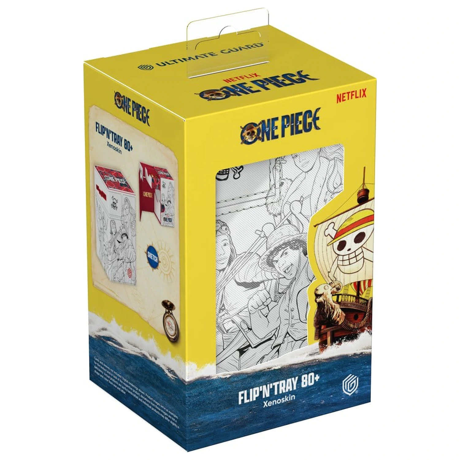 Ultimate Guard Flip'n'Tray 80+ Xenoskin One Piece - Sketch fotografija izdelka