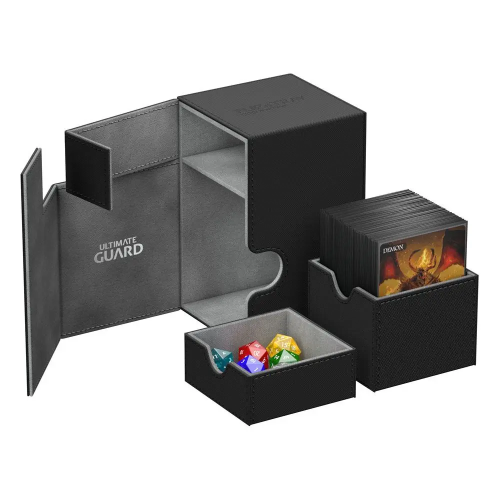 Ultimate Guard Flip´n´Tray Škatla za karte 100+ Standard Size XenoSkin Črna fotografija izdelka