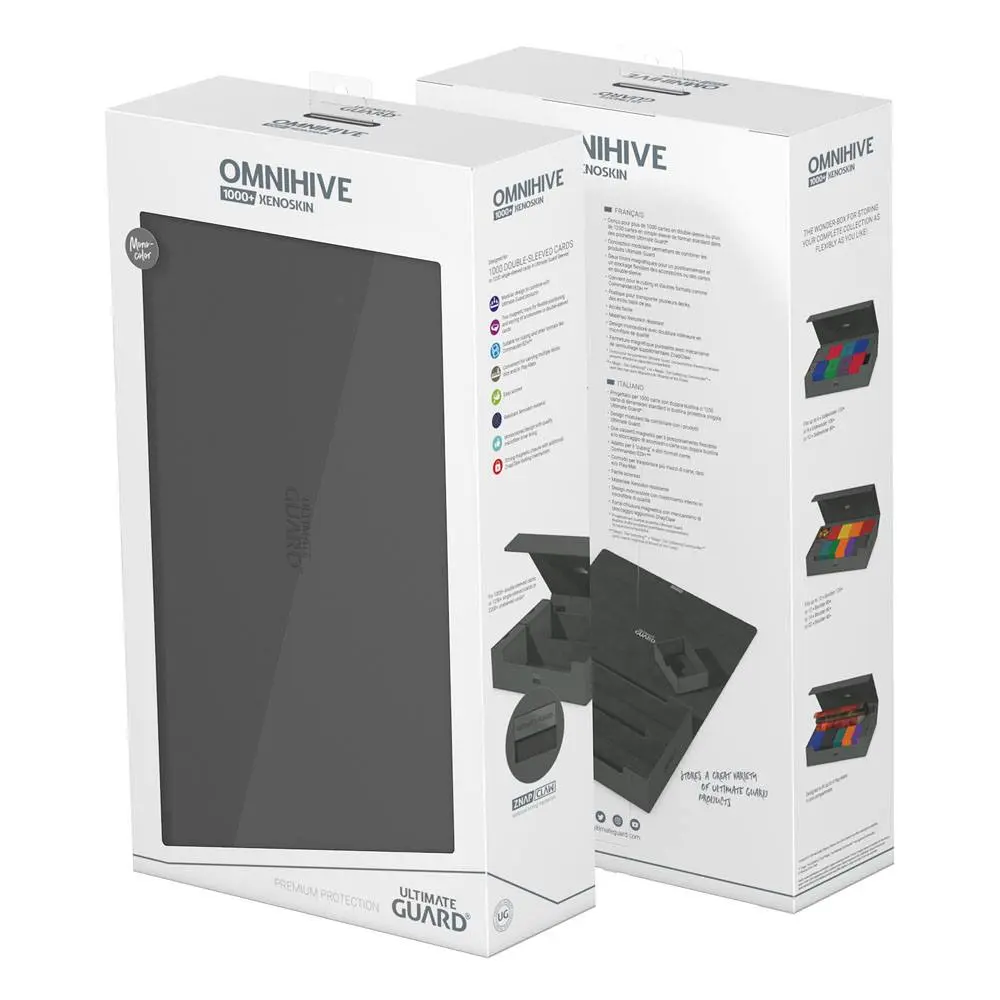 Ultimate Guard Omnihive 1000+ XenoSkin Siva škatla za shranjevanje kart fotografija izdelka