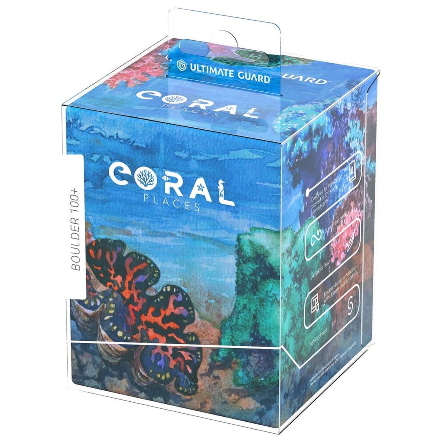 Ultimate Guard RTE Boulder 100+ koralne škatle za shranjevanje - Seablue Hush fotografija izdelka
