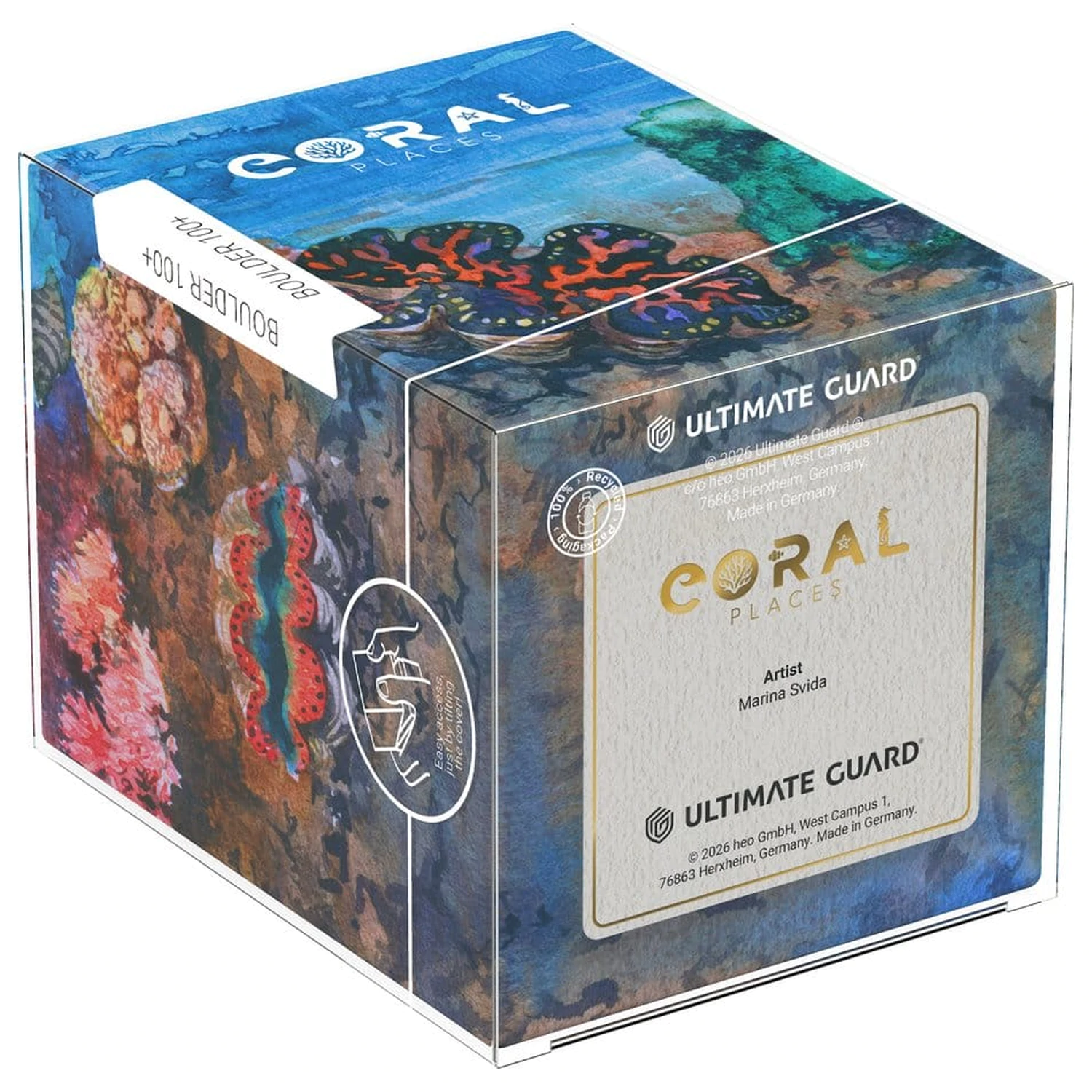 Ultimate Guard RTE Boulder 100+ koralne škatle za shranjevanje - Seablue Hush fotografija izdelka