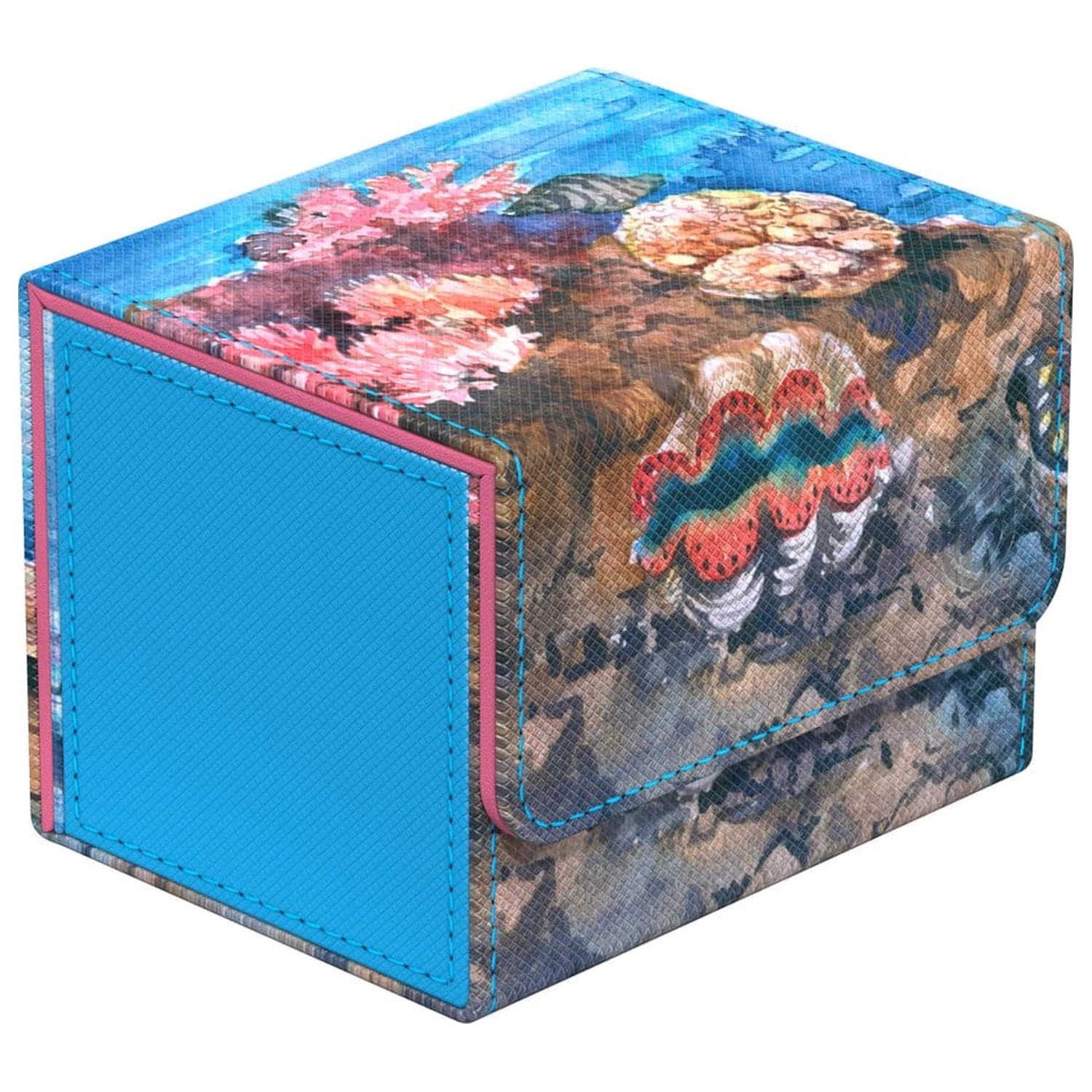 Ultimate Guard Sidewinder 100+ Xenoskin "Coral Places" - Seablue Hush fotografija izdelka