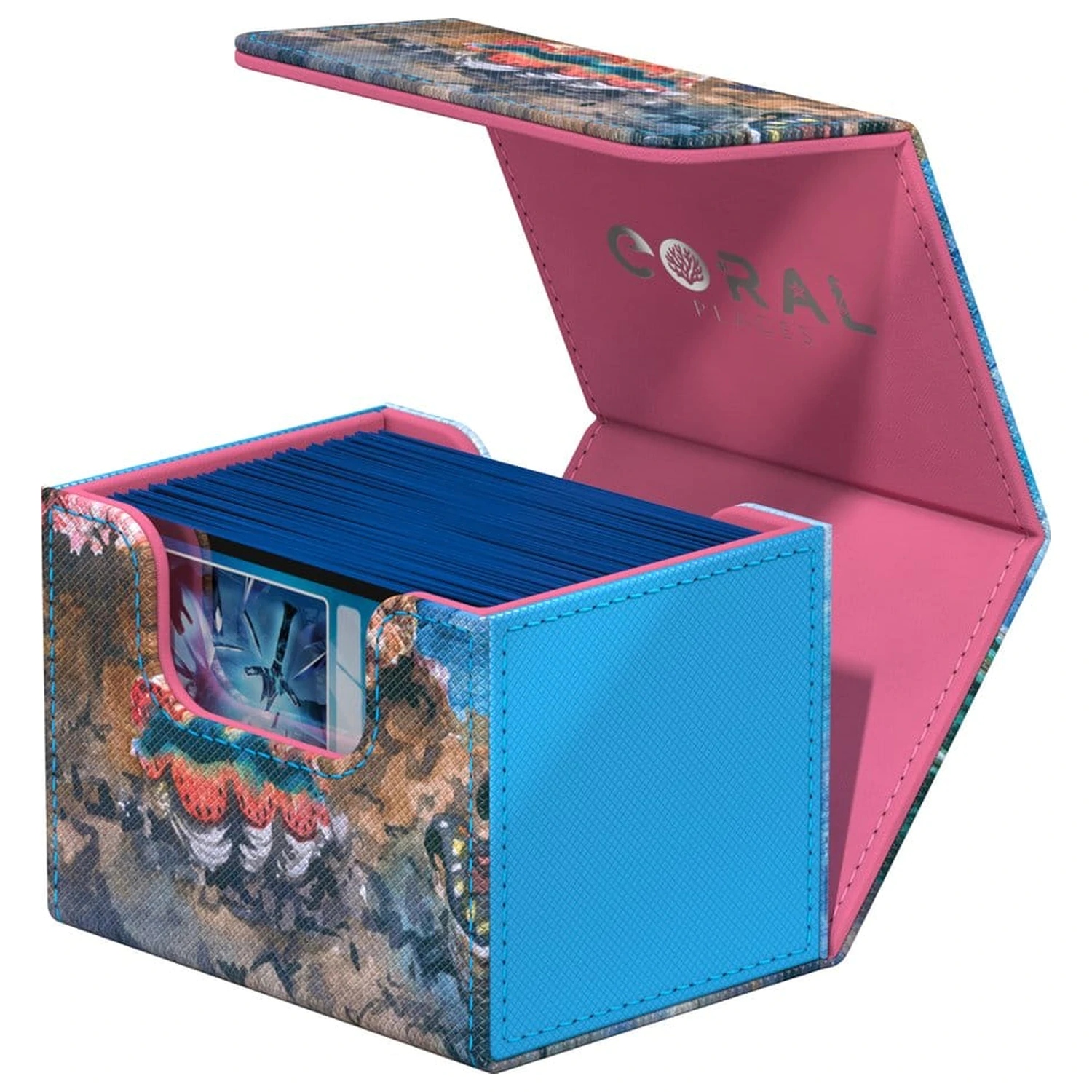 Ultimate Guard Sidewinder 100+ Xenoskin "Coral Places" - Seablue Hush fotografija izdelka