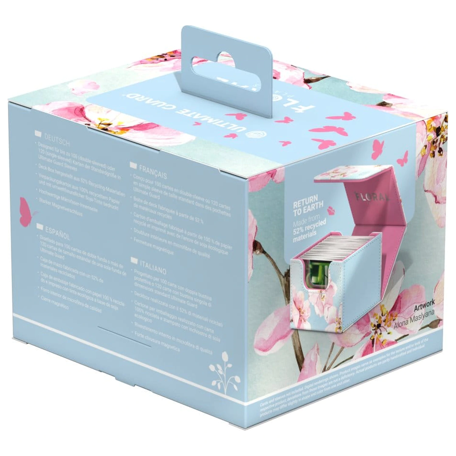 Ultimate Guard Sidewinder 100+ Xenoskin "Floral Places" – cvet češnje fotografija izdelka
