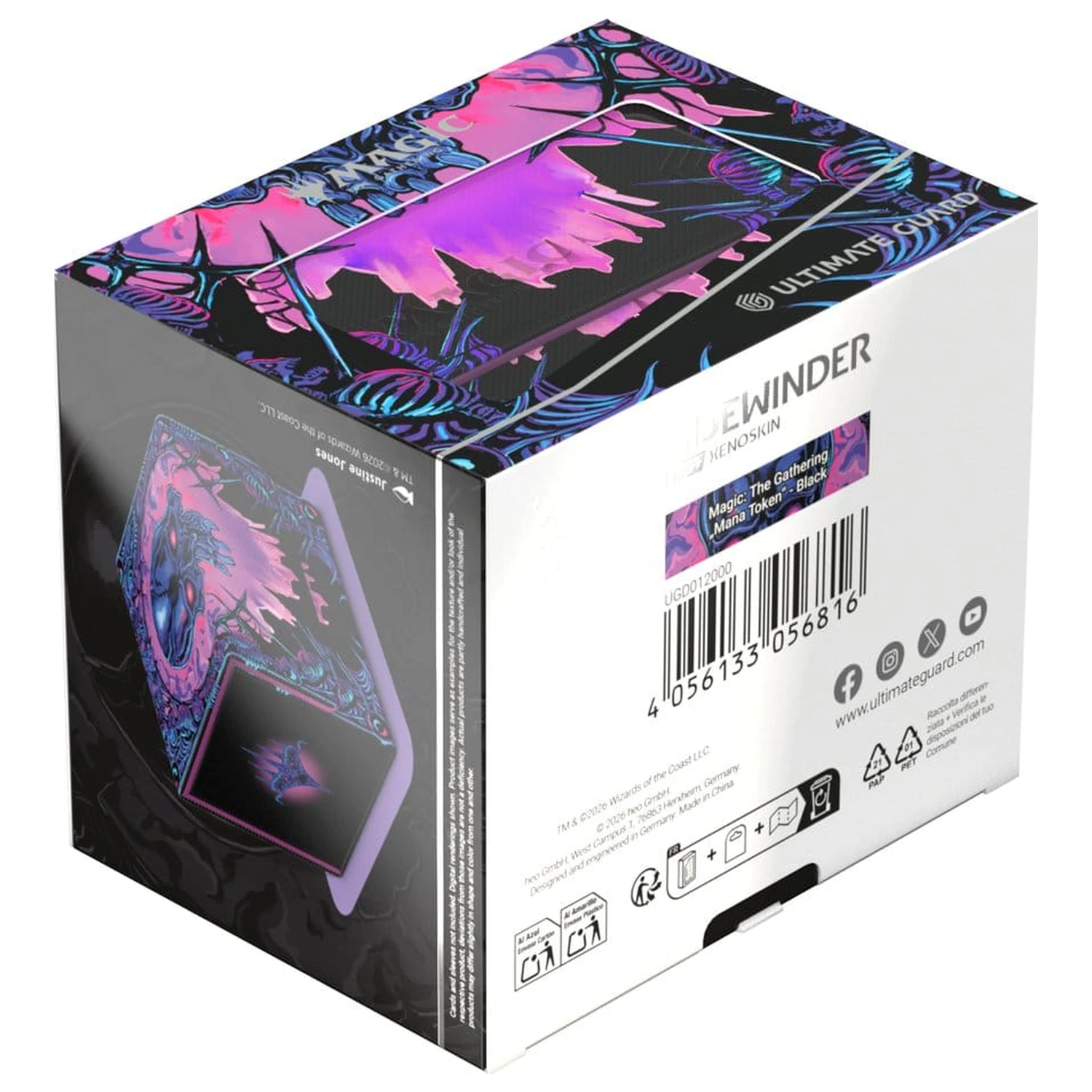 Ultimate Guard Sidewinder 100+ Xenoskin Magic: The Gathering "Mana žeton" - Swamp fotografija izdelka